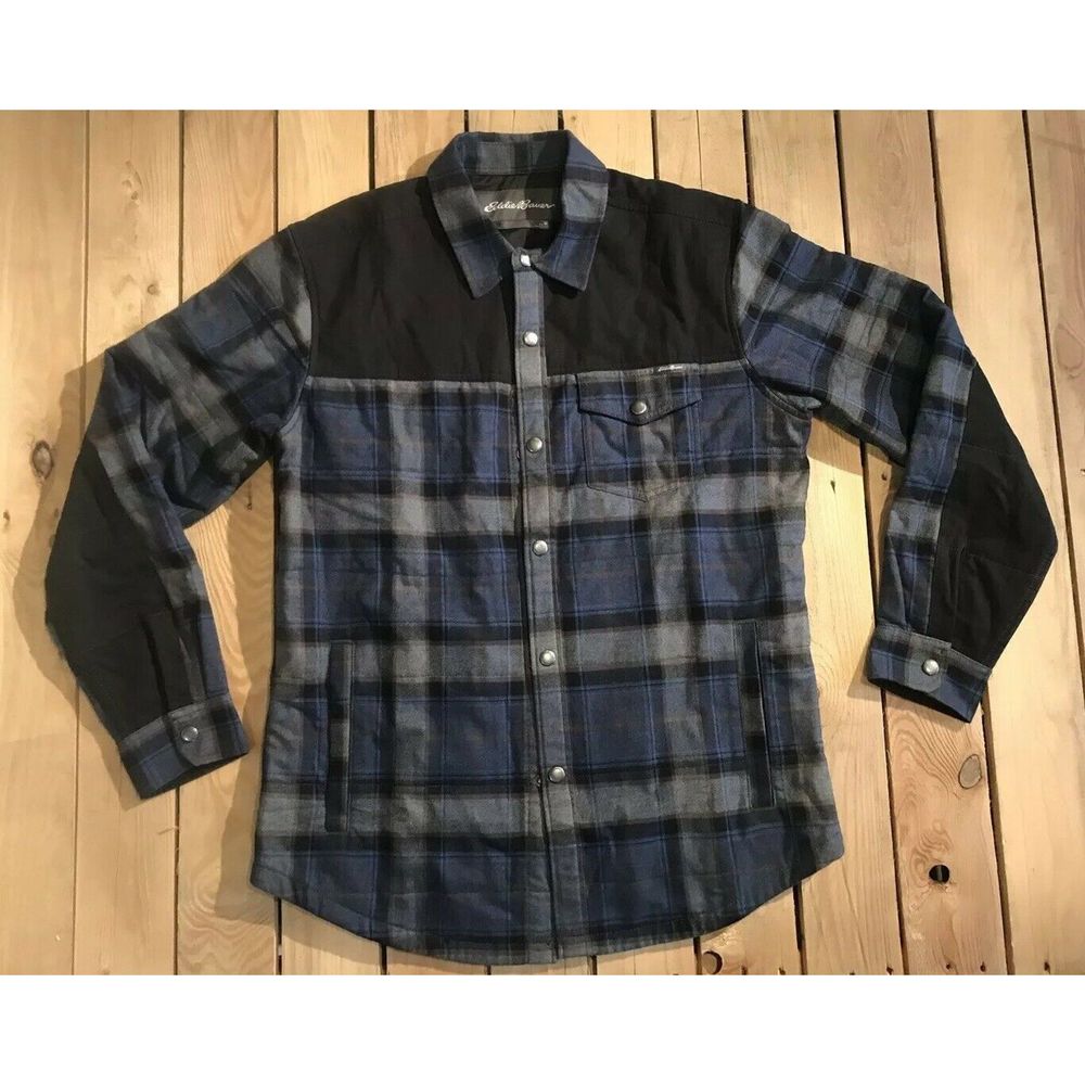 Eddie Bauer Flannel Jacket Button Up